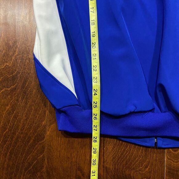 Neff Athletic Royal Blue White Baseball Full Zip HOOCH Embroidered Jacket Mens L - Picture 9 of 9
